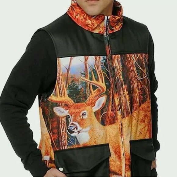 Neff Deer Bright Chalet Quilted Vest - Picture 2 of 8